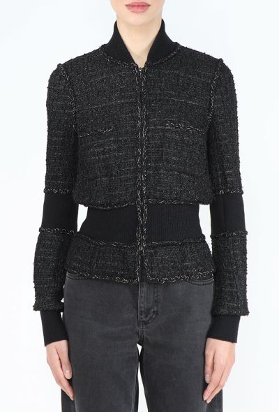 Chanel S/S 2006 Tweed Ribbed Trim Jacket - 1