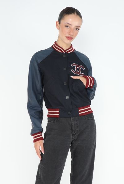Chanel CAMPAIGN S/S 2004 Varsity Bomber Jacket - 1