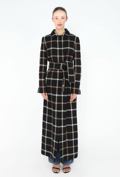 Dolce & Gabbana 1995 Checkered Belted Coat - 1