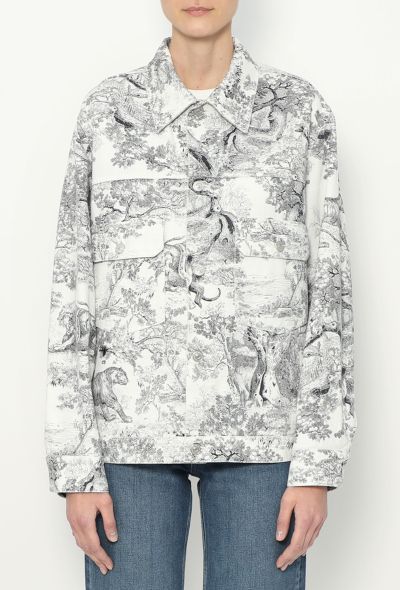 Dior Resort 2019 Toil de Jouy Denim Jacket - 2 Dior Resort 2019 Toil de Jouy Denim Jacket - 2