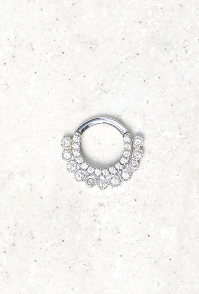 Modern Designers Mariah Tash 18k White Gold & Diamond Earring - 1