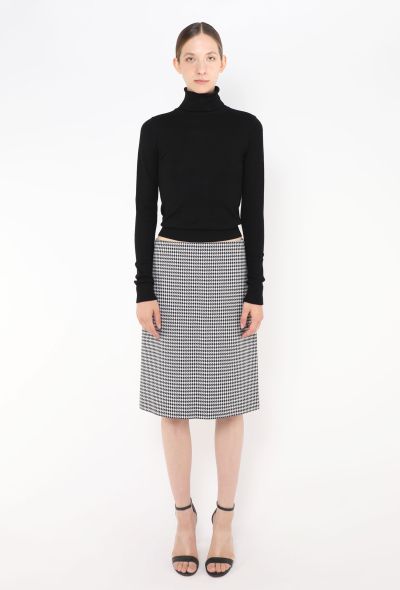 Balenciaga S/S 2018 Houndstooth Skirt - 1 Balenciaga S/S 2018 Houndstooth Skirt - 1