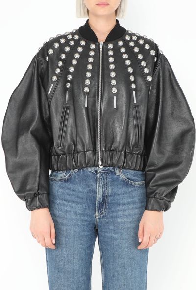 Céline S/S 2019 Studded Lambskin Bomber - 1 Céline S/S 2019 Studded Lambskin Bomber - 1