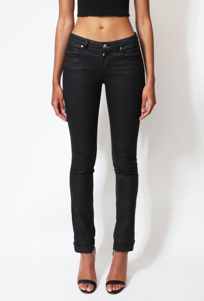                                        Waxed Skinny Jeans-2