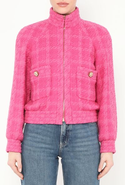 Chanel F/W 2019 Tweed Bomber Jacket - 1 Chanel F/W 2019 Tweed Bomber Jacket - 1