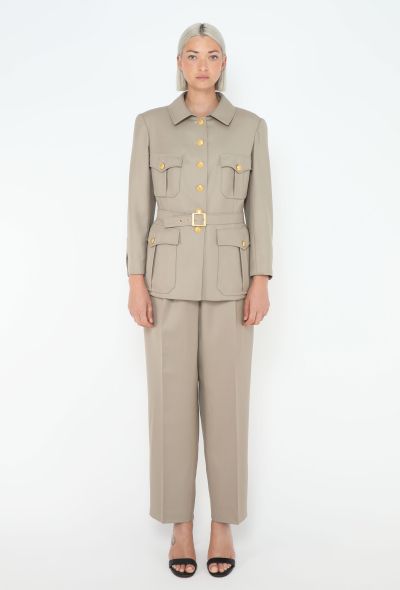 Chanel ICONIC F/W 1996 Belted Safari Ensemble - 1 Chanel ICONIC F/W 1996 Belted Safari Ensemble - 1
