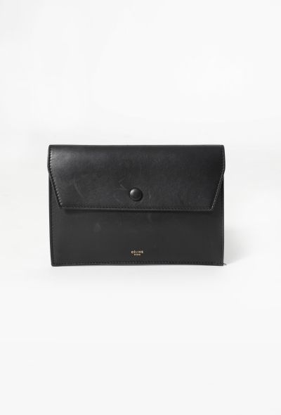Céline Black Calfskin Clutch - 1 Céline Black Calfskin Clutch - 1