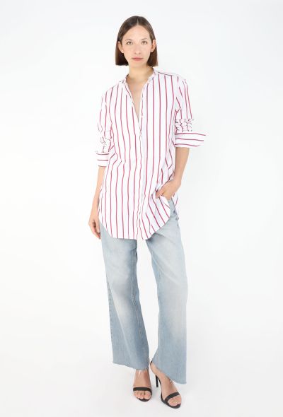 Céline Striped Cotton Bib Tunic - 2