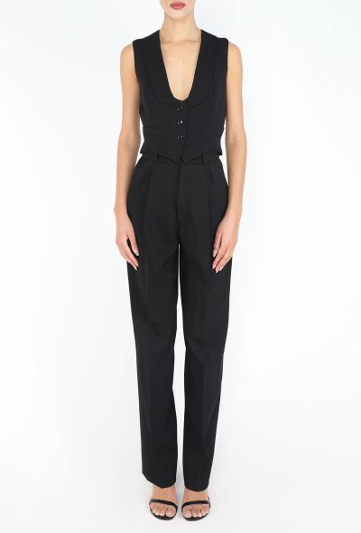 Saint Laurent Timeless '90s Smoking Vest Ensemble - 2