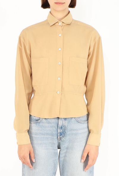 Alaïa Crêpe Peplum Top, S/S 1987 - 1