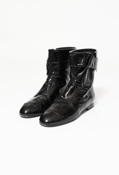                             Patent Bow 'CC' Boots - 2