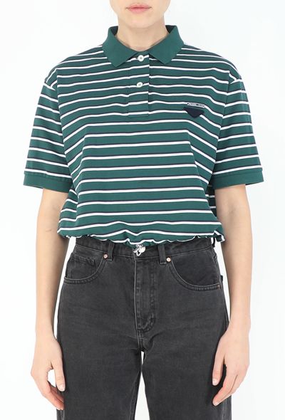 Prada 2025 Drawstring Polo T-Shirt - 1