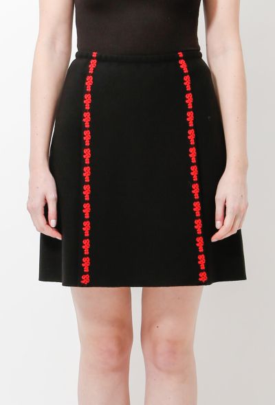                             Embroidered Box Pleated Skirt - 2