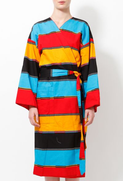                                         '80s Belted Striped Robe-2