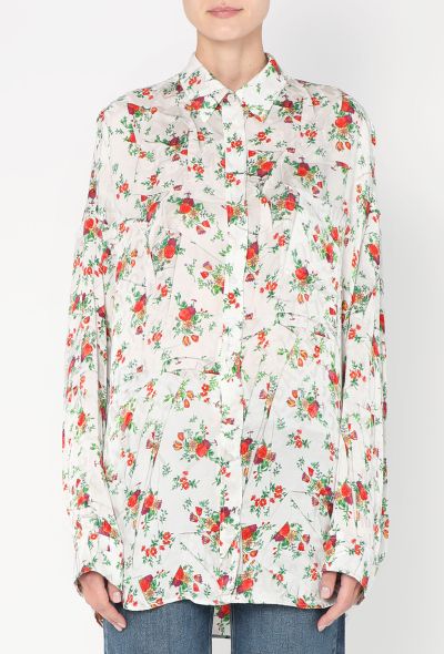 Balenciaga F/W 2022 Floral Jacquard Blouse - 1 Balenciaga F/W 2022 Floral Jacquard Blouse - 1