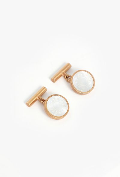 Hermès Metallic Shell Cufflinks - 2 Hermès Metallic Shell Cufflinks - 2