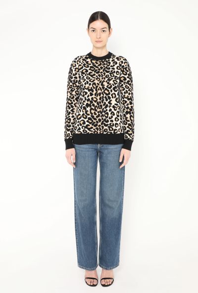 Céline Cheetah Print Crewneck Sweater - 2 Céline Cheetah Print Crewneck Sweater - 2