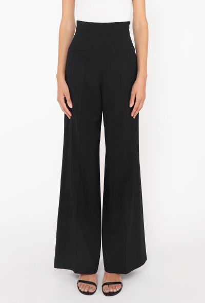 Christian Lacroix Late '90s Piqué Flared Trousers - 2 Christian Lacroix Late '90s Piqué Flared Trousers - 2