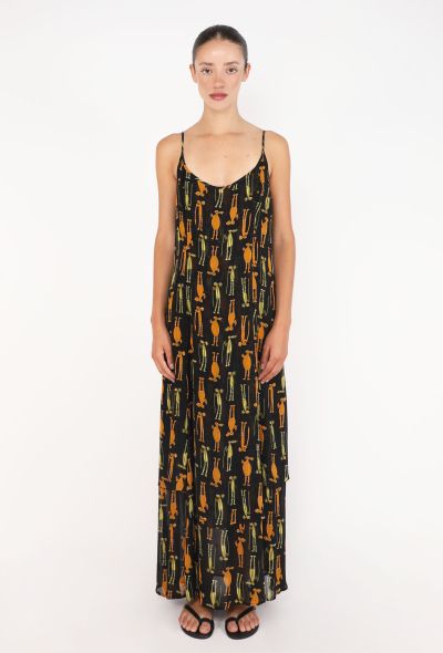 Printed Camisole Maxi Dress, 1970s - 2