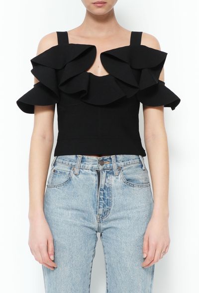 Alexander McQueen 2020 Ruffled Trim Top - 1