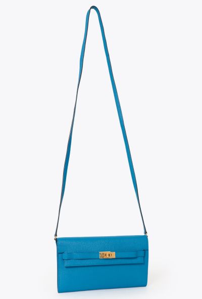 Hermès 2021 Bleu Frida Mysore Kelly To Go - 2 Hermès 2021 Bleu Frida Mysore Kelly To Go - 2
