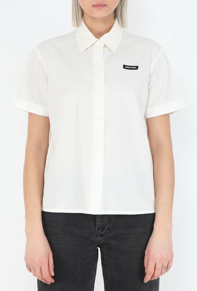 Miu Miu 2024 Cotton Logo Shirt - 1