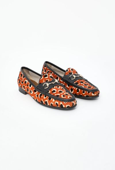 Gucci Leopard Print Pony Hair Loafers - 2