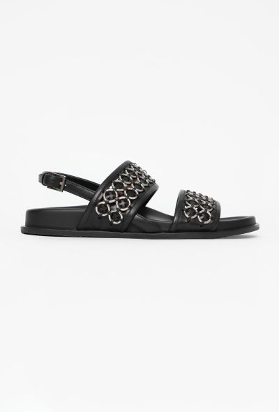 Alaïa Chainlink Platform Sandals, 2021 - 1