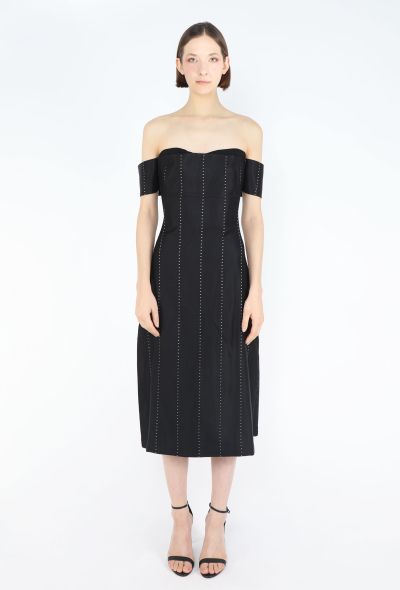 Alexander McQueen Late '90s Striped Bustier Dress - 1