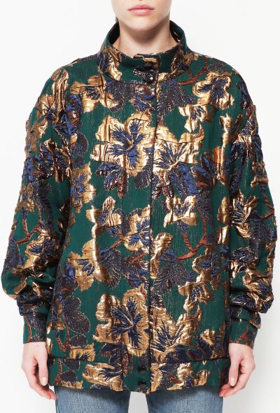 Dries Van Noten F/W 2020 Brocade Bomber Jacket - 1 Dries Van Noten F/W 2020 Brocade Bomber Jacket - 1