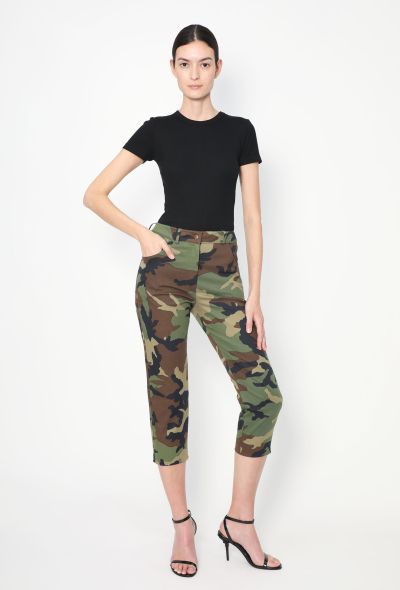 Christian Dior 2001 Cropped Camouflage Pants - 2 Christian Dior 2001 Cropped Camouflage Pants - 2