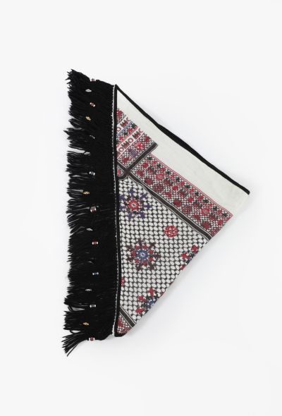 Balenciaga F/W 2007 Beaded Fringe Scarf - 1