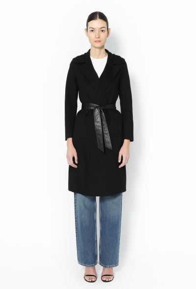 Saint Laurent 2017 Belted Wool Coat - 1