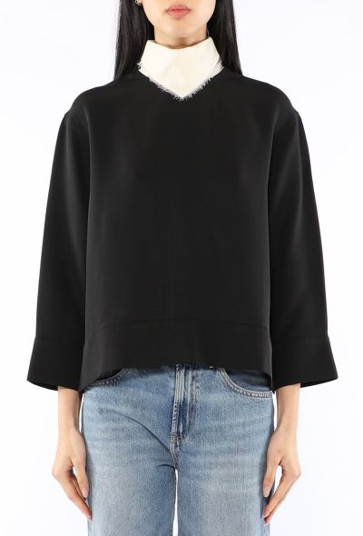 Céline Mock-Neck Blouse, Pre-Fall 2014 - 1