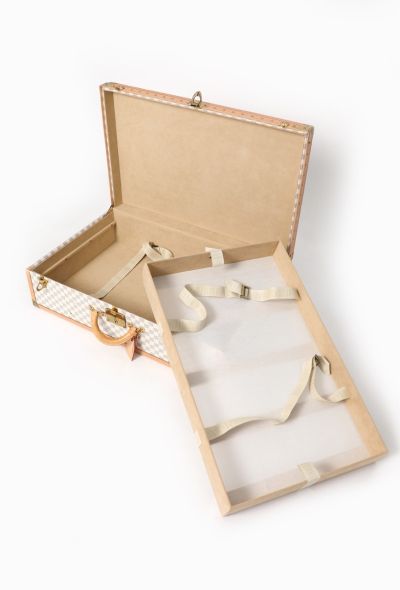 Louis Vuitton Rare Azur Alzer 75 Travel Trunk - 2 Louis Vuitton Rare Azur Alzer 75 Travel Trunk - 2