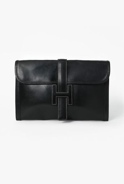 Hermès Vintage Box Jige Clutch - 1
