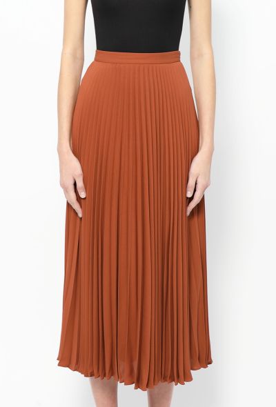 Valentino 2020 Pleated Silk Skirt - 2