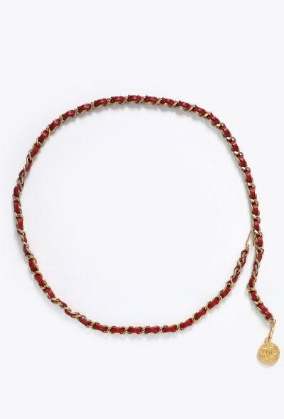 Chanel S/S 1982 Leather Chainlink Belt - 1