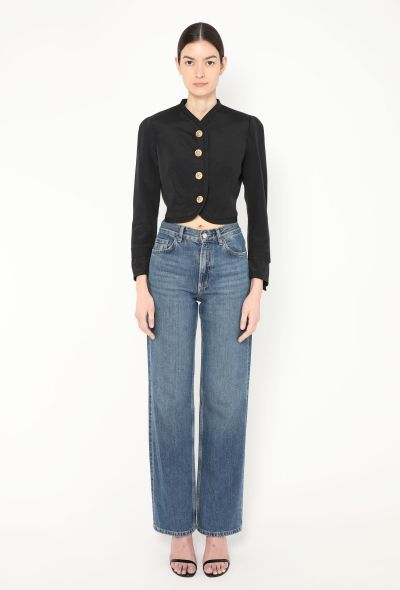 Gianni Versace Early '90s Cropped Gabardine Jacket - 2