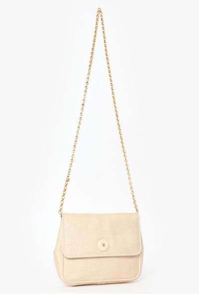 Chanel '80s Raffia Mini Flap Bag - 2 Chanel '80s Raffia Mini Flap Bag - 2