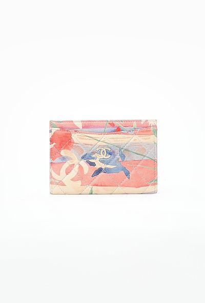 Chanel Tropical Flowers Card Holder - 1