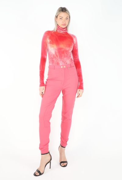 Gucci 1994 Crushed Velvet Bodysuit Ensemble - 1