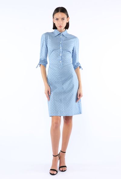 Prada Poplin Eyelet Shirt Dress, 2024 - 1