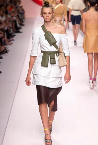 Fendi S/S 2019 Khaki Utility Belt - 2