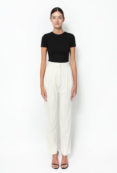                             2012 Pleated Twill Trousers - 1