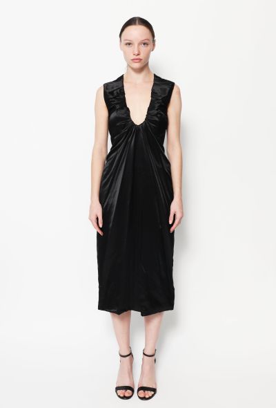                                         2019 Ruched Charmeuse Dress-1