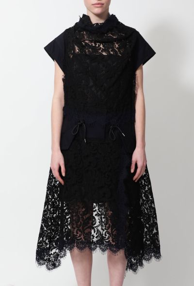 Modern Designers Sacai Embroidered Lace Dress - 2