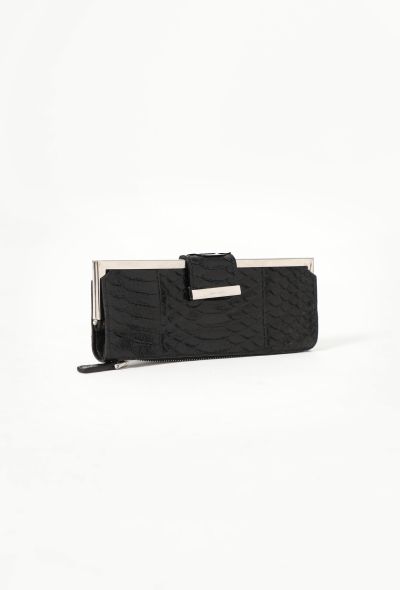 Miu Miu Black Python Long Wallet - 2 Miu Miu Black Python Long Wallet - 2