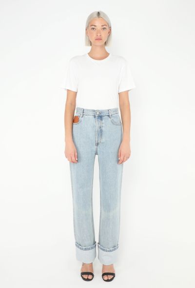 Loewe 2023 Fisherman Cuffed Jeans - 1 Loewe 2023 Fisherman Cuffed Jeans - 1