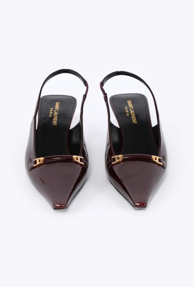 Saint Laurent 2024 Carine Patent Slingback Heels - 2